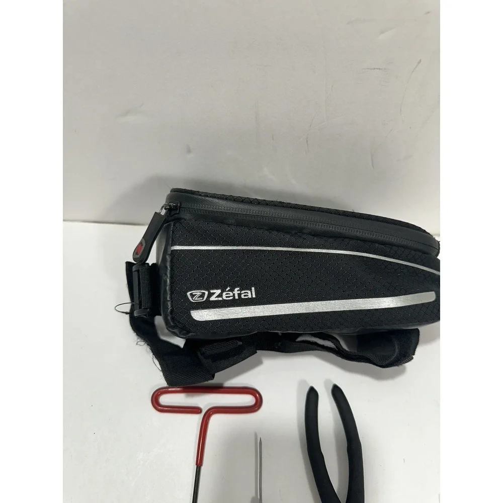 Zefal Bicycle Top Tube‎ Bag Smart Phone Charge Bike Bag Bike + 4 Tools T Handle